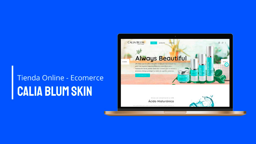 Diseno tienda online Woocommerce Calia Blum Skin